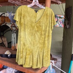 Sami & Jo Mustard V-Neck Blouse